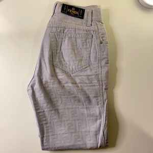 VINTAGE FENDI LOGO PANTS